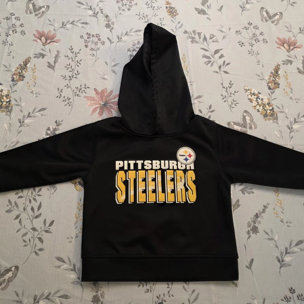 Pittsburgh Steelers Hoodie 18M NFL Team Apparel Kids Black Sweatshirt